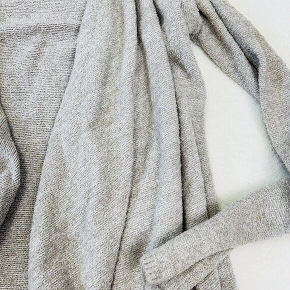BAREFOOT DREAMS Waterfall Cardigan  S/M Bamboo Chic Lite Open Front Knit Gray - Picture 7 of 16